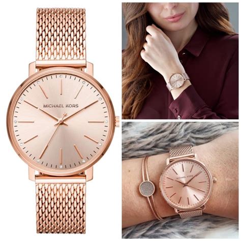 michael kors watch mk4340|Michael Kors Pyper Quartz Crystal Rose Gold Dial Ladies Watch .